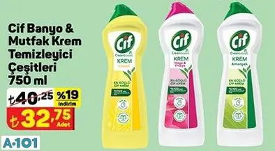 CİF BANYO MUTFAK KREM TEMİZLEYİCİ